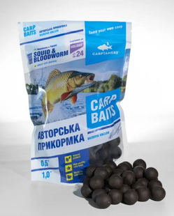 SQUID&BLODWORM, бойли варені, 24мм HOLIDAY-SQUID&BLODWORM-Варене-24мм-1кг фото