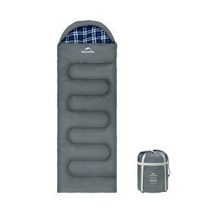 Спальний мішок з капюшоном Naturehike Clear Sky HL500 CNK2450WS042, сірий 6927595792049 фото