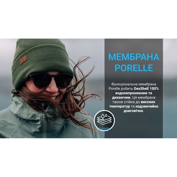 Водонепроникна шапка Dexshell, onesize (56-58 см), темно-зелений DH30509PGN фото