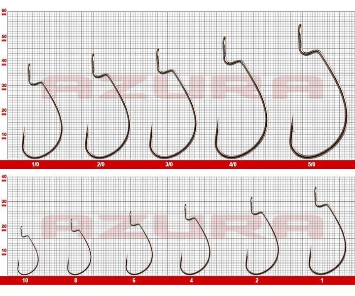 Гачки Azura Kenshin Offset Hook №2 KOH-02 фото