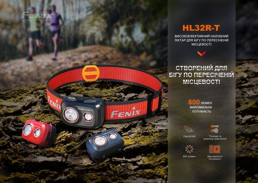 Фонарь налобный Fenix ​​HL32R-T черный HL32R-TBK фото