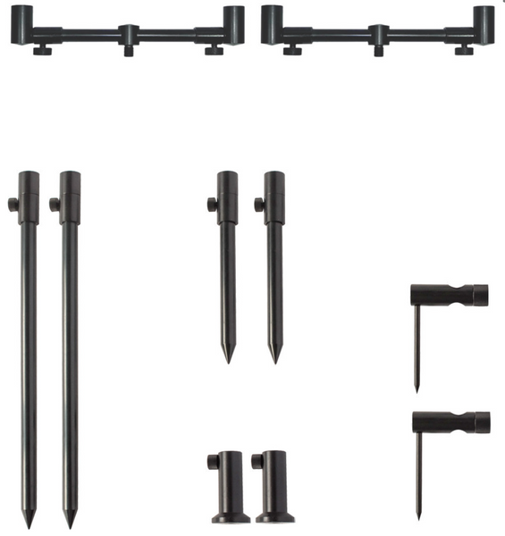 Набір стійок з телескопічними буз барами World4Carp Stand Kit Universal MAX 2 w227 фото