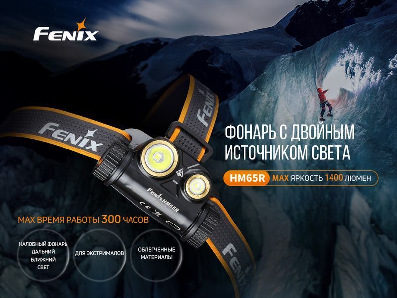 Фонарь налобный Fenix ​​HM65R HM65R фото