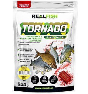 Прикормка REAL FISH Tornado Короп ТИГРОВИЙ ГОРІХ-КУКУРУДЗА 0,9 кг Tornado TN C фото