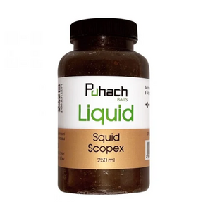 Puhach Baits Liquid 250 ml - Squid Scopex (Кальмар/печиво) PUL25SQS фото