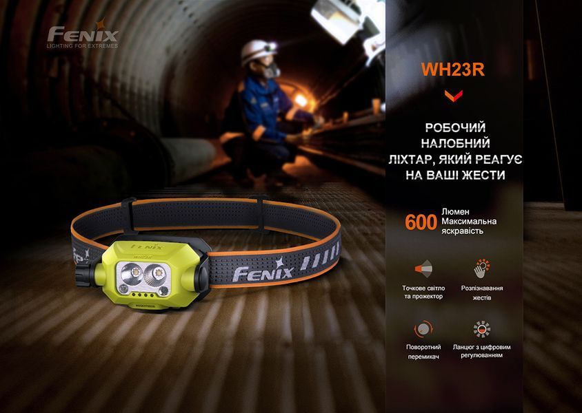 Фонарь налобный Fenix ​​WH23R с бесконтактным датчиком WH23R фото
