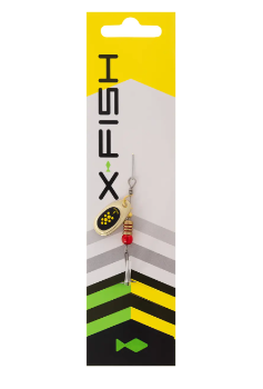 Блешня X-Fish Spike №1 2.5g Gold black lime 1917.06.32		 фото