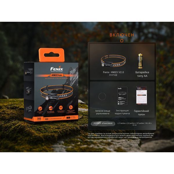 Фонарь налобный с красным светом Fenix ​​HM23 V2.0 300 лм HM23V20 фото