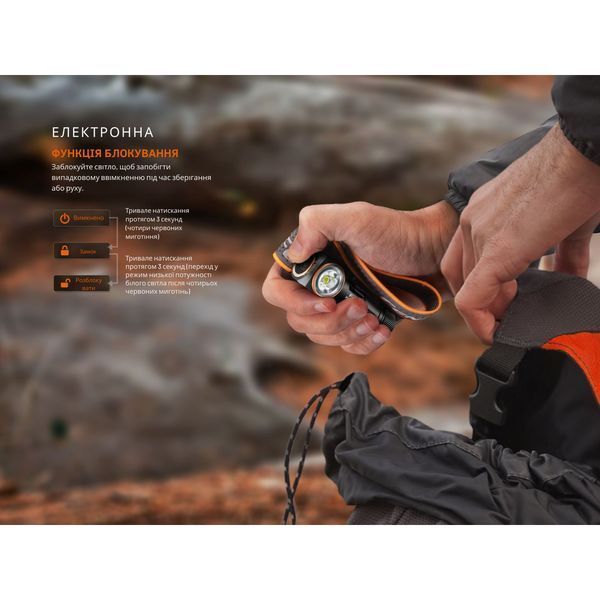 Фонарь налобный с красным светом Fenix ​​HM23 V2.0 300 лм HM23V20 фото