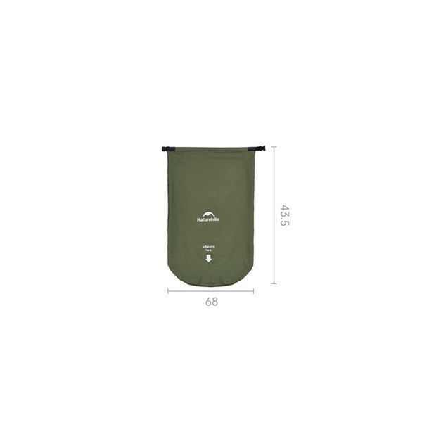 Матрас туристический надувной одноместный Naturehike CNK2550WS019, 200х60х6.5 см, зеленый, для кемпинга с мешком для надува. 6977465869630 фото