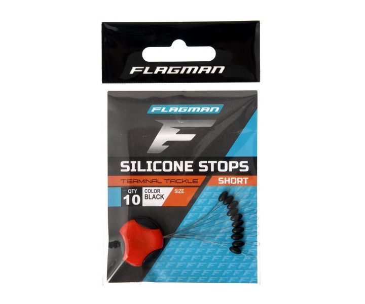 Стопори для жилки короткі Flagman Silicon Short Stops L FSSS-L фото
