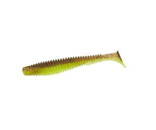 Виброхвост Fishup U-Shad 4" #203 Green Pumpkin/Flo Chartreuse (ПОШТУЧНО) 10024142 фото