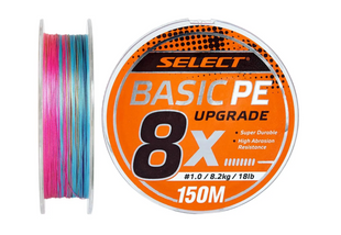 Шнур Select Basic PE 8x 150m (різнобарв.) #1.5/0.18mm 22lb/10kg 1870.31.46 фото
