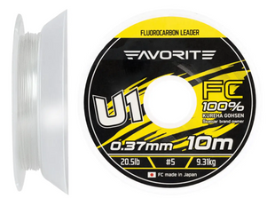 Флюорокорбон Favorite U1 FC 10m #5.0/0.37mm 20.5lb/9.31kg 1693.11.84		 фото