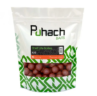 Вареные бойлы Puhach Baits Premium Line Shelf Life Boilies 24 mm 1 kg - Krill PUBOILS011 фото