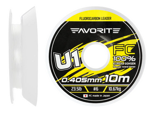 Флюорокорбон Favorite U1 FC 10m #6.0/0.405mm 23.5lb/10.67kg 1693.11.85		 фото