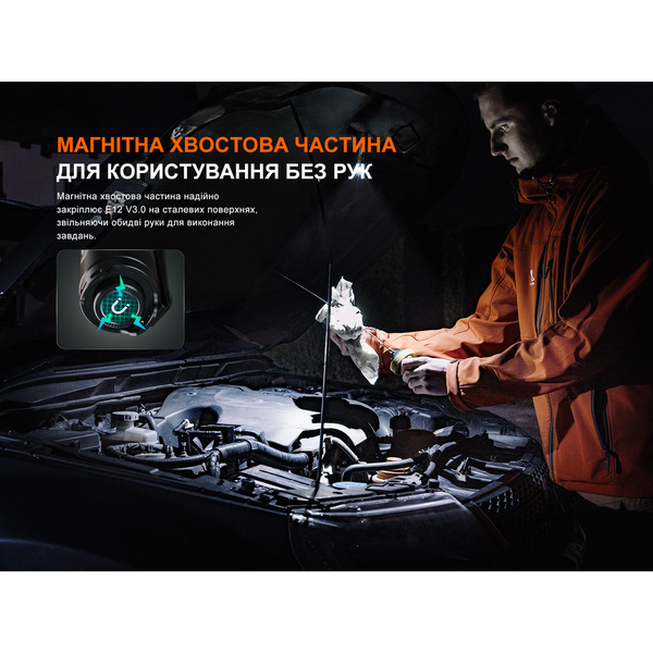 Фонарь ручной Fenix ​​E12 V3.0 E12V30 фото