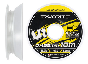 Флюорокорбон Favorite U1 FC 10m #7.0/0.435mm 25.8lb/11.68kg 1693.11.86		 фото