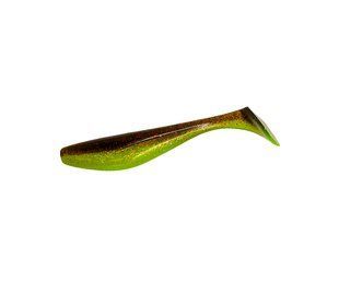 Виброхвост Fishup Wizzle Shad 5" #203 Green Pumpkin/Flo Chartreuse (ПОШТУЧНО) 10089142 фото