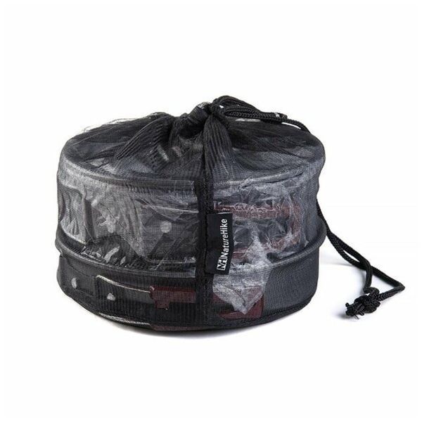 Набор посуды Naturehike 3-4 NH (2 кастрюли+крышки+сковорода) carbon (NH15T203-G) 6927595787205 фото