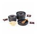 Набор посуды Naturehike 3-4 NH (2 кастрюли+крышки+сковорода) carbon (NH15T203-G) 6927595787205 фото 1