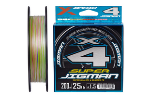 Шнур YGK X-Braid Super Jigman X4 200м #0.6/0.128мм12lb/4.9кг 3200418001 фото