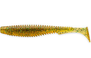 Виброхвост Fishup U-Shad 2" #036 Caramel/Green & Black (ПОШТУЧНО) 10021108 фото
