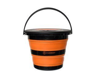 Відро силіконове з кришкою Forrest Folding Bucket Orange with cover 5л FFB5O-C фото