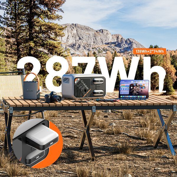 Портативна зарядна станція Litheli FLINT В288, 300Вт, 287 Вт&middot;год + 2 Power Bank U20EH15-0U200 фото