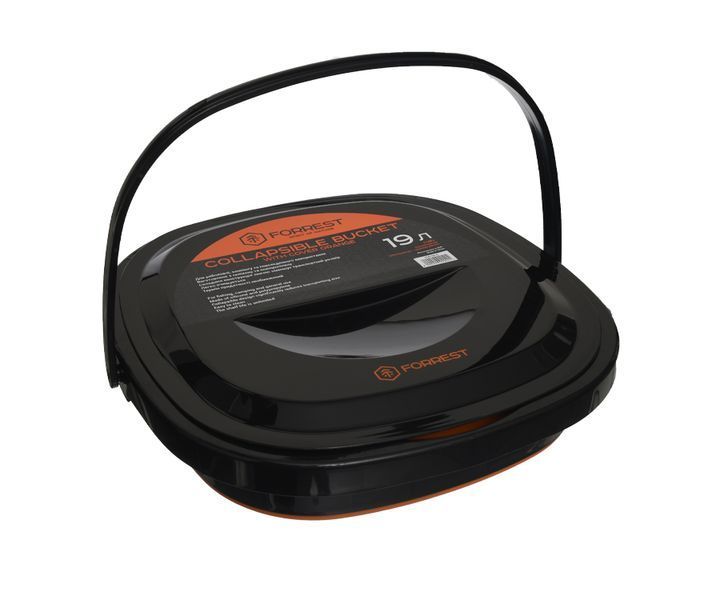 Ведро силиконовое с крышкой Forrest Collapsible Bucket with cover 19л FCB19O-C фото