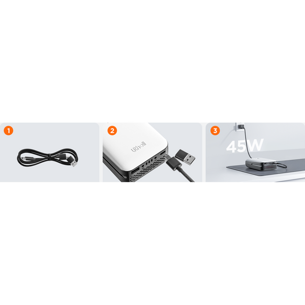 УМБ Litheli Power Bank 20000 mAh, 45 W, 4А, Fast Charge (U20BY03-0U000) U20BY09-0U000 фото