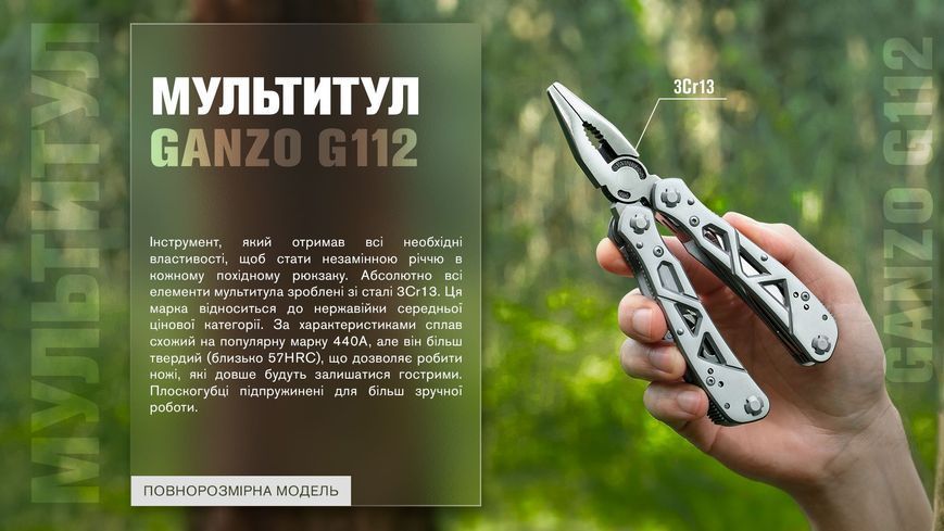 Мультитул Multi Tool Ganzo G112 G112 фото
