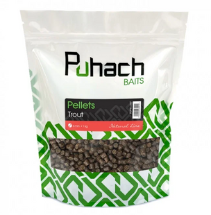 Puhach Baits Natural Line Pellets 1 kg - Trout 8 mm PUPELL008 фото