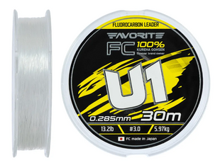 Флюорокорбон Favorite U1 FC 30m #3.0/0.285mm 13.2lb/5.97kg 1693.12.14		 фото