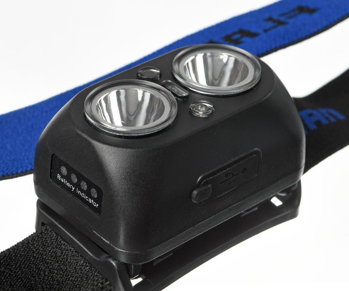 Налобний ліхтар Flagman HeadLamp White+UV (Purple) F0020094 фото