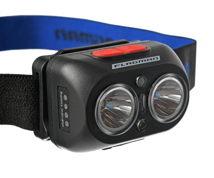 Налобний ліхтар Flagman HeadLamp White+UV (Purple) F0020094 фото
