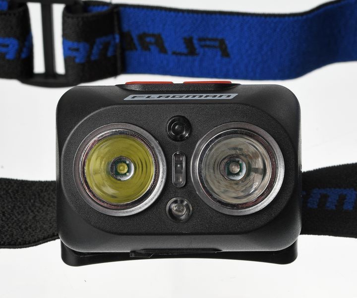 Налобний ліхтар Flagman HeadLamp White+UV (Purple) F0020094 фото