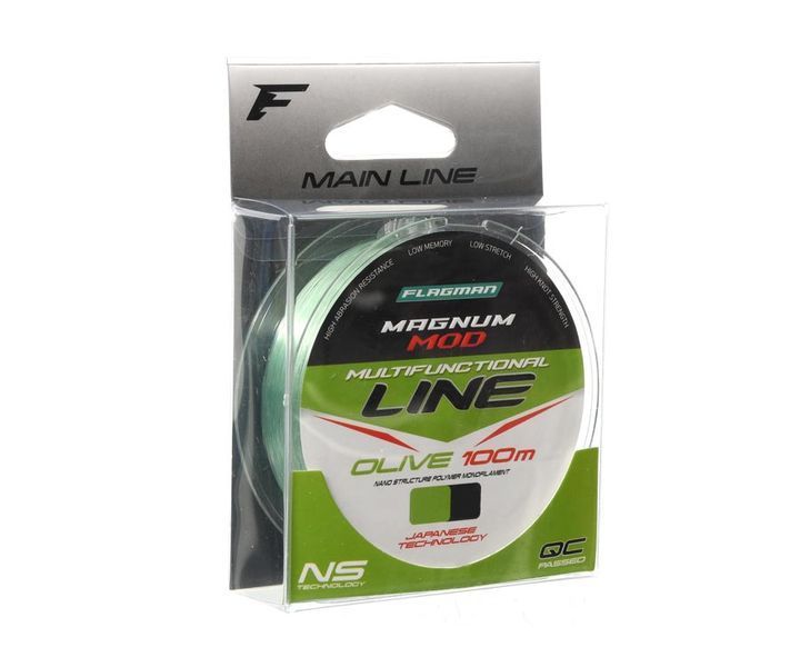 Жилка Flagman Magnum Mod Main Line Olive 100м 0.20мм MMLO10020 фото