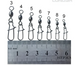 Застібка американка з вертлюгом Condor CR43904 #10 12кг. (уп. 10шт.), CR43904_10 CR43904_10 фото 3