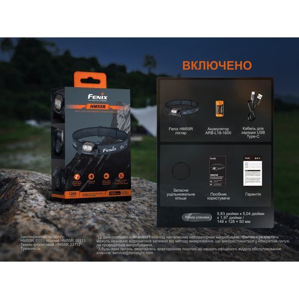 Фонарь налобный Fenix ​​HM55R, розовый HM55Rnbl фото