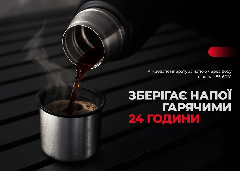 Термос Naturehike Q-9H NH19SJ010, 304 сталь, 1.0 л, черный 6927595740248 фото