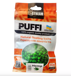 Повітряне пінотісто G.Stream Puffi Grizzly Baits конопля mini 30g 116014 фото