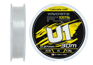 Флюорокорбон Favorite U1 FC 30m #5.0/0.37mm 20.5lb/9.31kg 1693.12.17		 фото