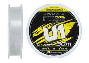 Флюорокорбон Favorite U1 FC 30m #6.0/0.405mm 23.5lb/10.67kg 1693.12.18		 фото