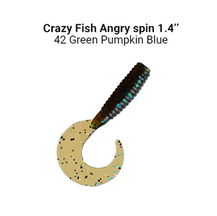 Силикон Crazy Fish Angry spin 1.4" 78-35-42-6 кальмар 78-35-42-6 фото