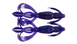 Силикон Keitech Crazy&nbsp;Flapper&nbsp;3.6" EA#04&nbsp;Violet (ПОШТУЧНО) 15511057 фото 1
