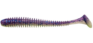 Силикон Keitech Swing&nbsp;Impact&nbsp;4.5" PAL#06&nbsp;Violet&nbsp;Lime&nbsp;Berry 15510638 фото