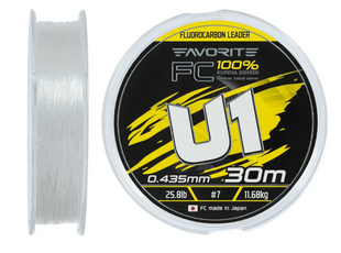 Флюорокорбон Favorite U1 FC 30m #7.0/0.435mm 25.8lb/11.68kg 1693.12.19		 фото