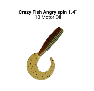 Силикон Crazy Fish Angry spin 1.4" 78-35-10-6 кальмар 78-35-10-6 фото
