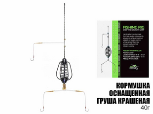 Кормушка оснащенная Груша крашеная 40г Hook №8 PM10440 фото